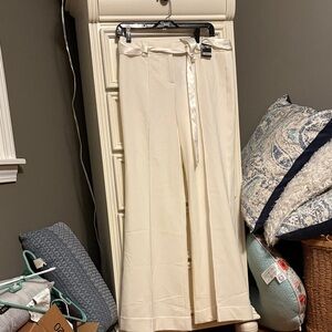 New York & Company Off-White Wide Leg Pants Just in time for the Holidays
